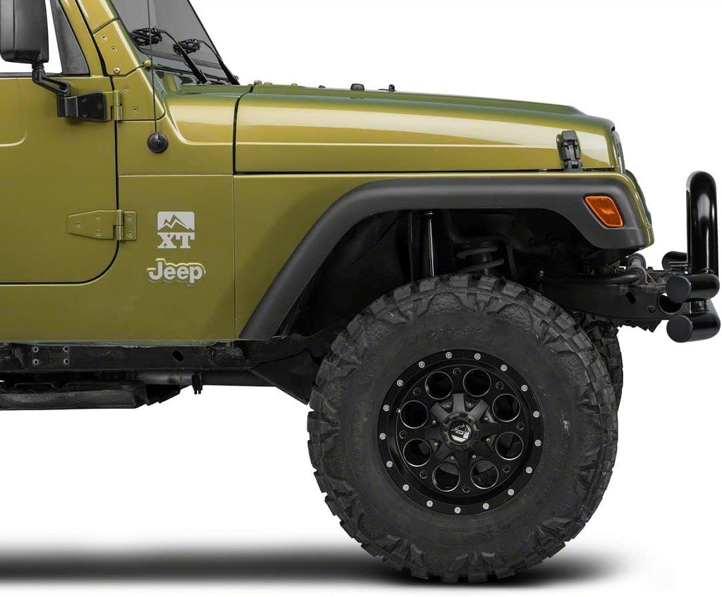 Gloss Black Double Tubular Front Bumper with Over-Rider Hoop P2242