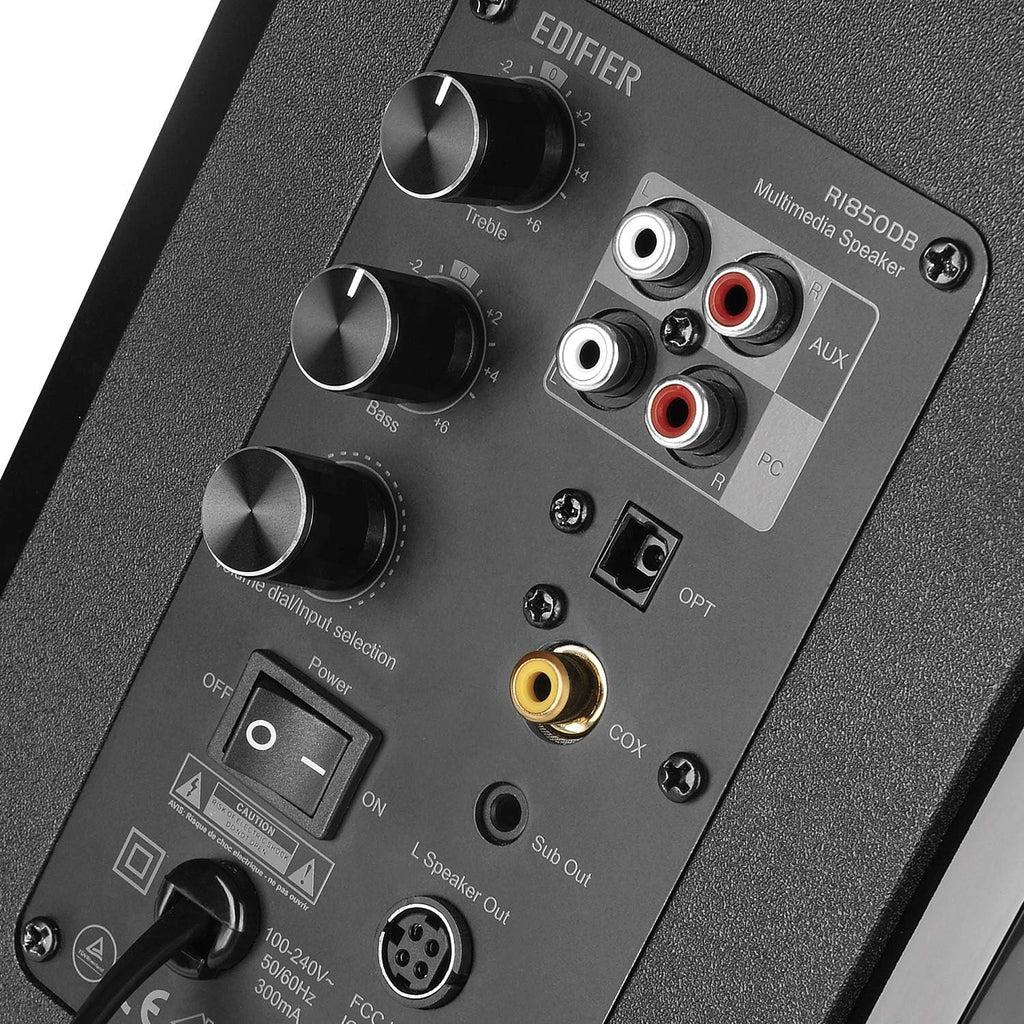Active Bookshelf Speakers with Bluetooth and Optical Input G2781