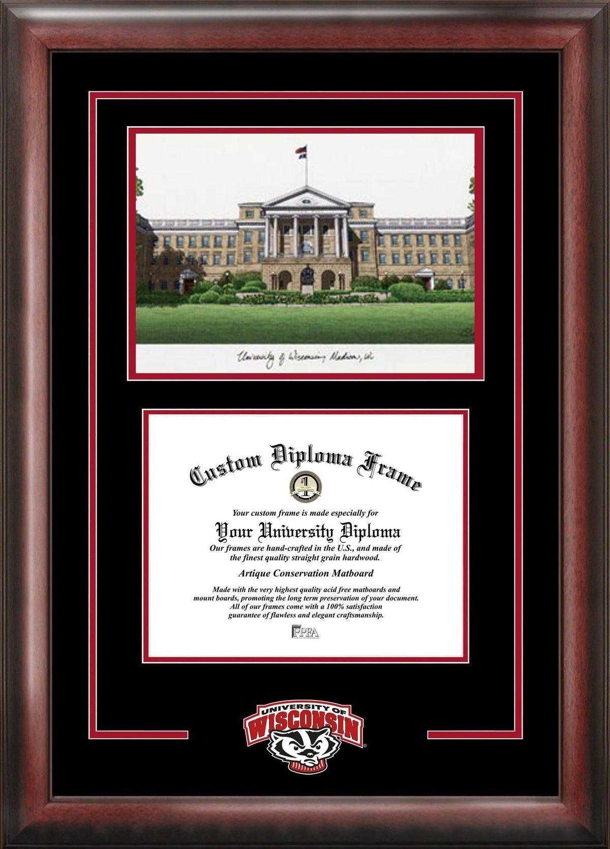 6 x 8 in. Satin Mahogany Frame A763288