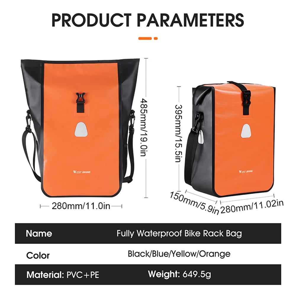 Bike Rear Trunk Bag Large Capacity Cycling Bag L93589