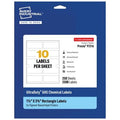 Waterproof Printable Labels, Pack of 2500, 1.5 x 3.75 inch Q748