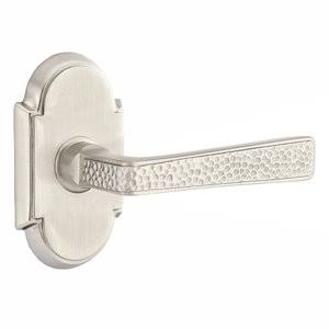 Satin Nickel Privacy Hammered Door Lever V711726