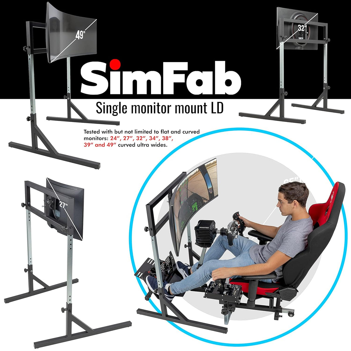 Monitor Mount Floor Stand with VESA Mount J3799