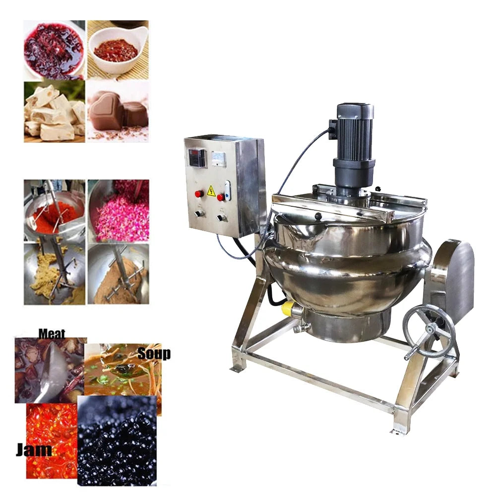 Electric Jacketed Kettle 50L Stainless Steel Silver X434395