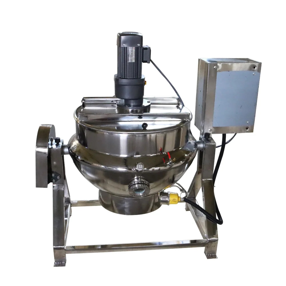 Electric Jacketed Kettle 50L Stainless Steel Silver X434395