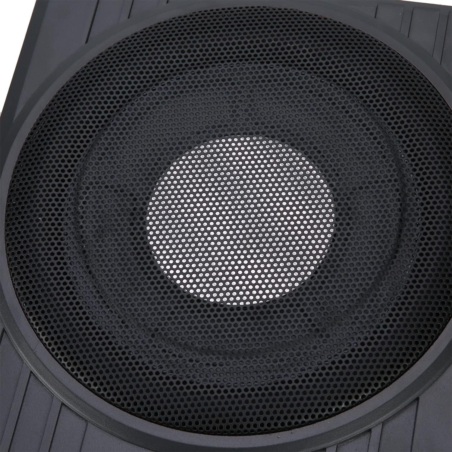 Under Seat Car Active Sub Woofer Black Slim Aluminium Alloy Speaker 12V 600W V92339