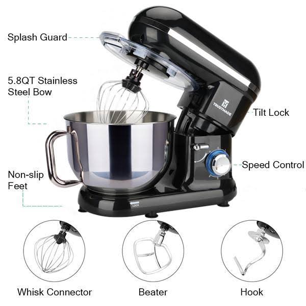 5.8-QT 660W 6-Speed Tilt-Head Stand Mixer V2961