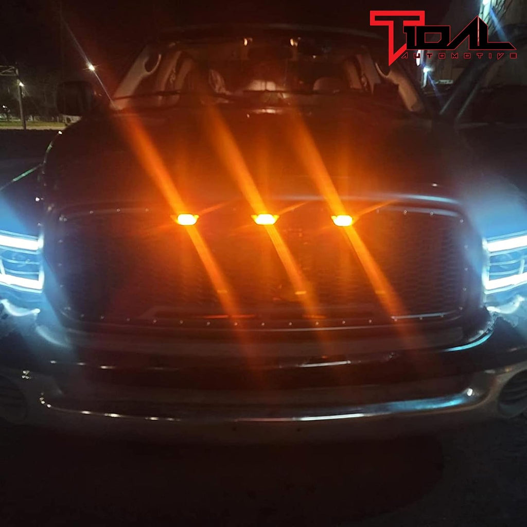 ABS Upper Grille with Amber LED Lights for Ram 1500/2500/3500 M588