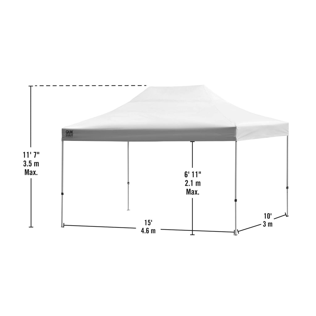Pop Up Tent Canopy 10' x 15' White H12907