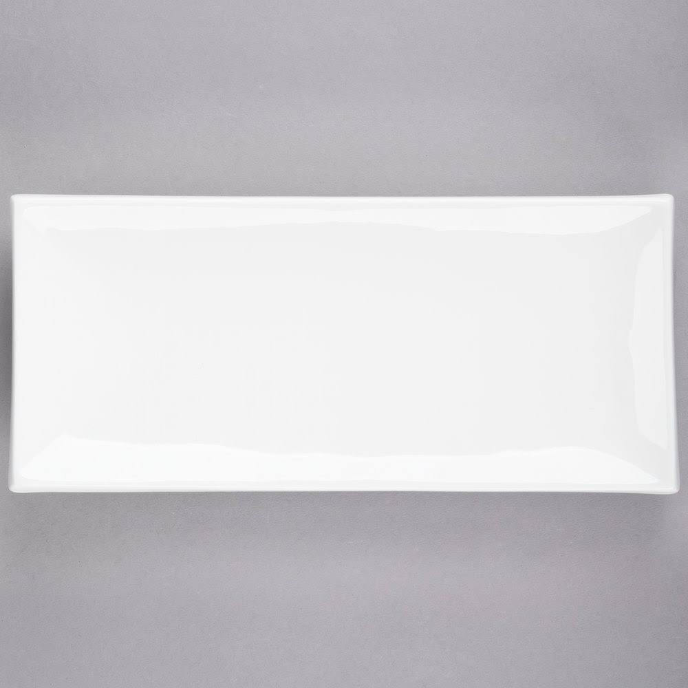 Porcelain Rectangular Thick Platter 11-1/2in. x 5-1/4in. P90758