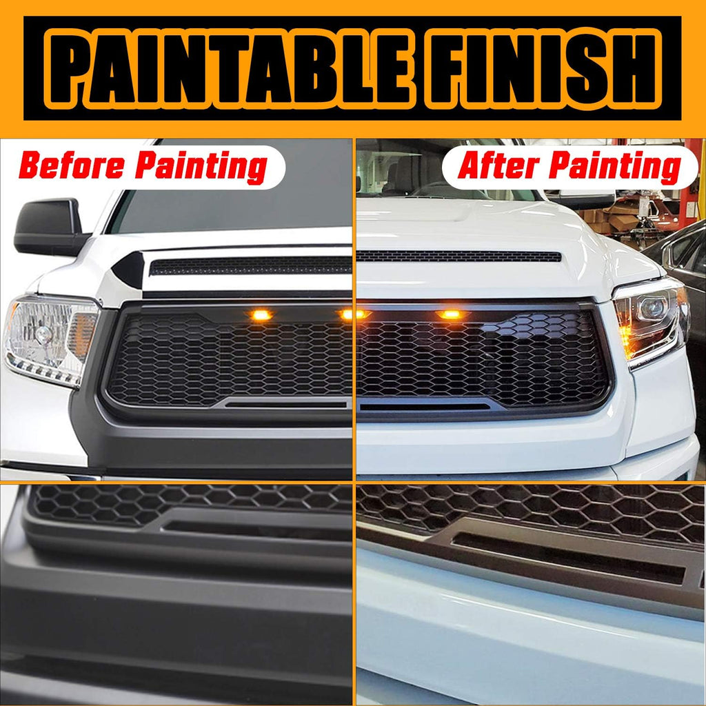 ABS Upper Grille with Amber LED Lights for Ram 1500/2500/3500 M588
