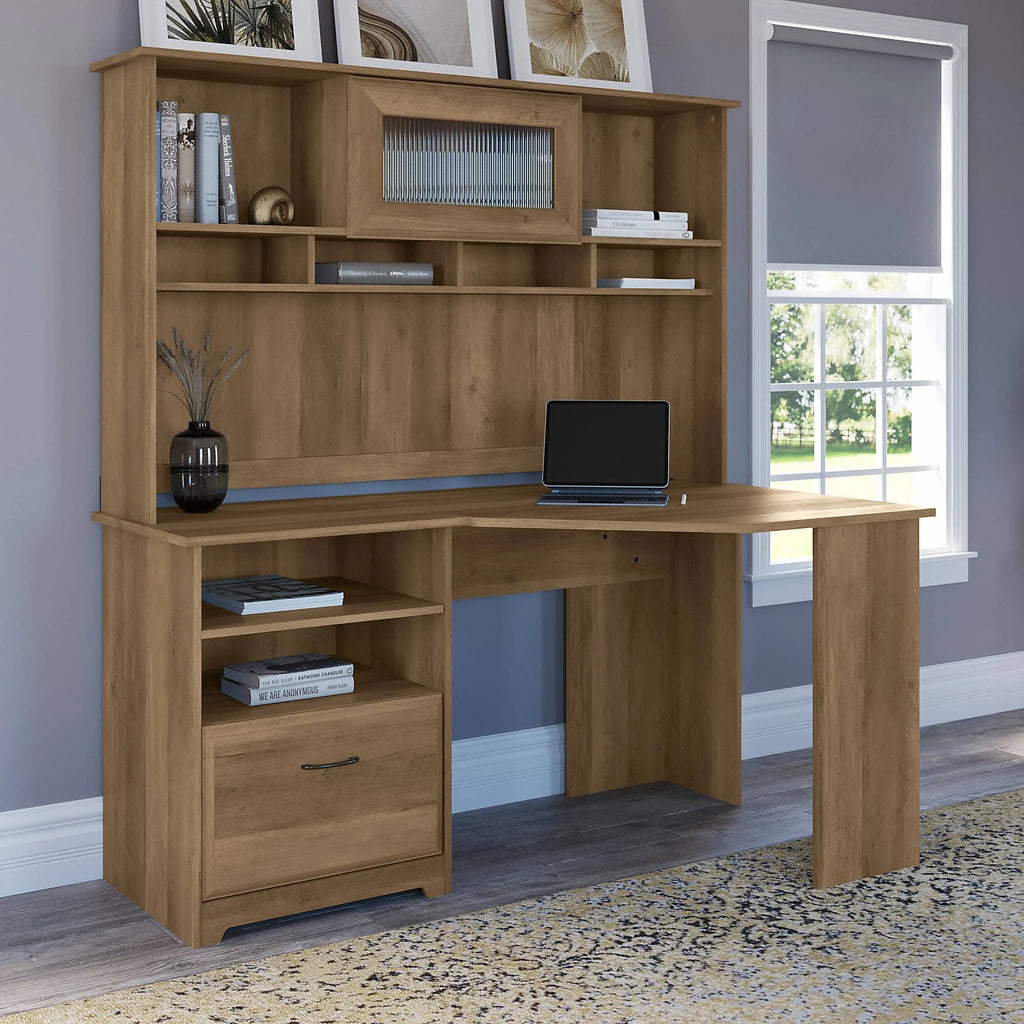 Corner Desk with Hutch C10587
