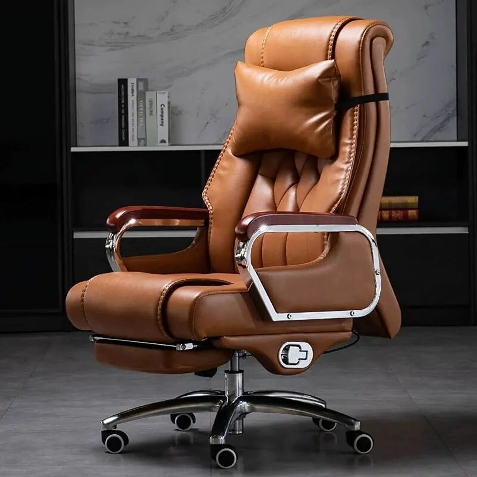 Black Metal Legs Executive Lounge Chair W7314