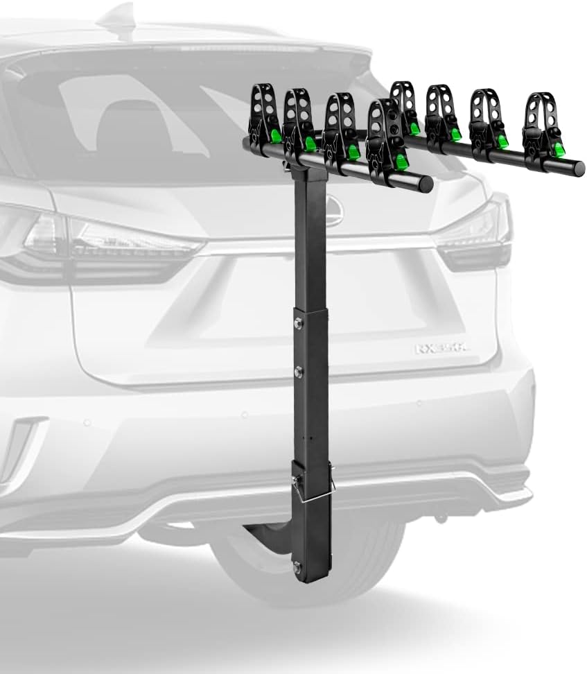 4 Bike Hitch Rack with 2-Inch Receiver Double Foldable Rack M47957