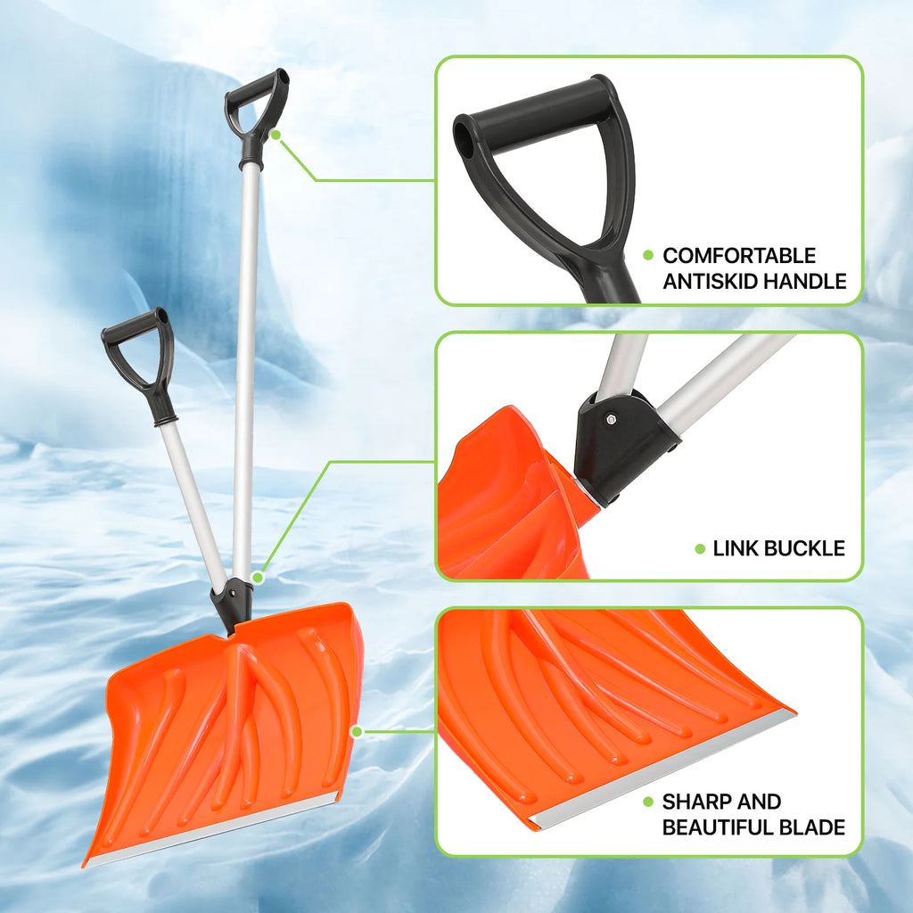 Orange 18 inch Snow Shovel T4714