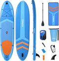 Inflatable Stand Up Paddle Board with Electric Air Pump & Action Camera Mount, 11' x 32'' x 6'', 350LBS Capacity (Blue) C919