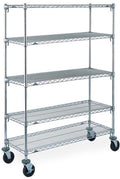 Chrome Wire Shelves Cart B10163