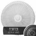 24x22OD x 3x22P Hand-Painted Pewter Ceiling Medallion S28692