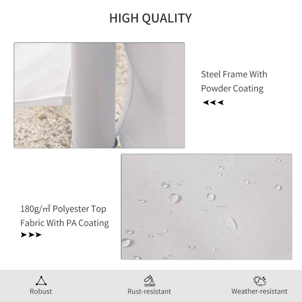 White 10-Wall Gazebo Canopy Tent I95738