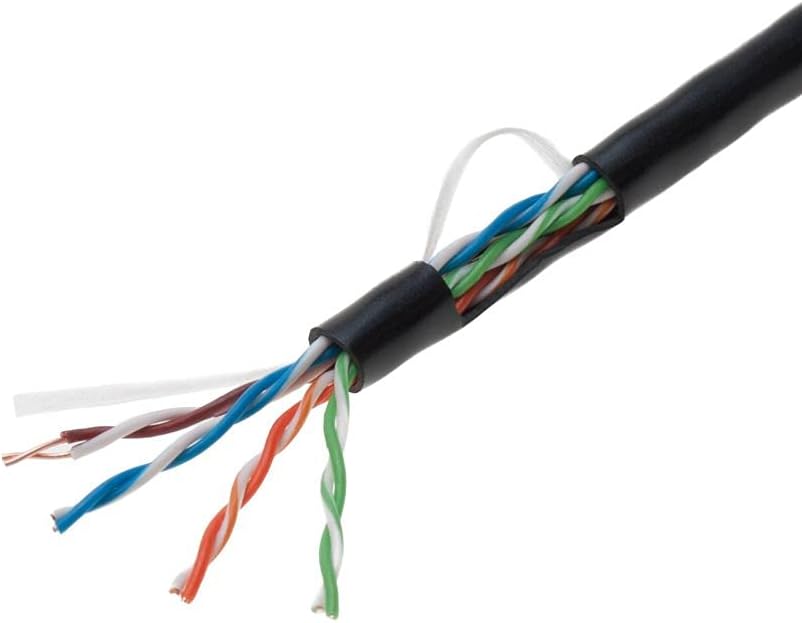 1000ft Cat5e Blue Solid 24AWG Shielded FTP Bulk Network Wire M522