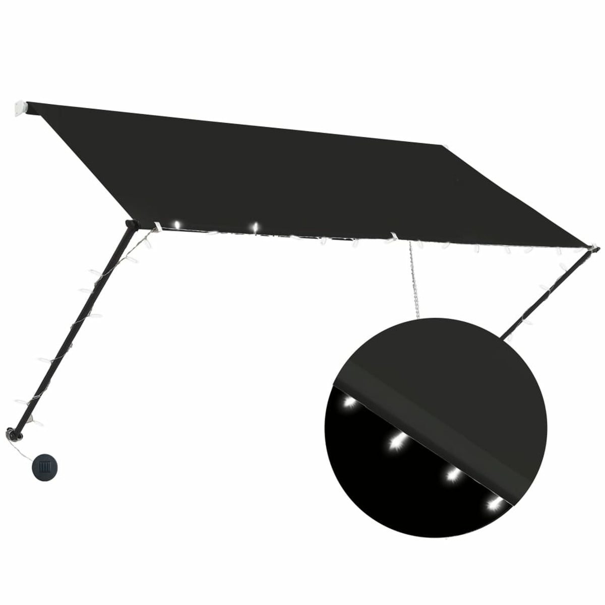 Retractable Awning 98.4"x59.1" Anthracite O434762