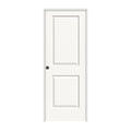 White Painted Right-Hand Solid Core Molded Composite MDF Single Prehung Interior Door E12975
