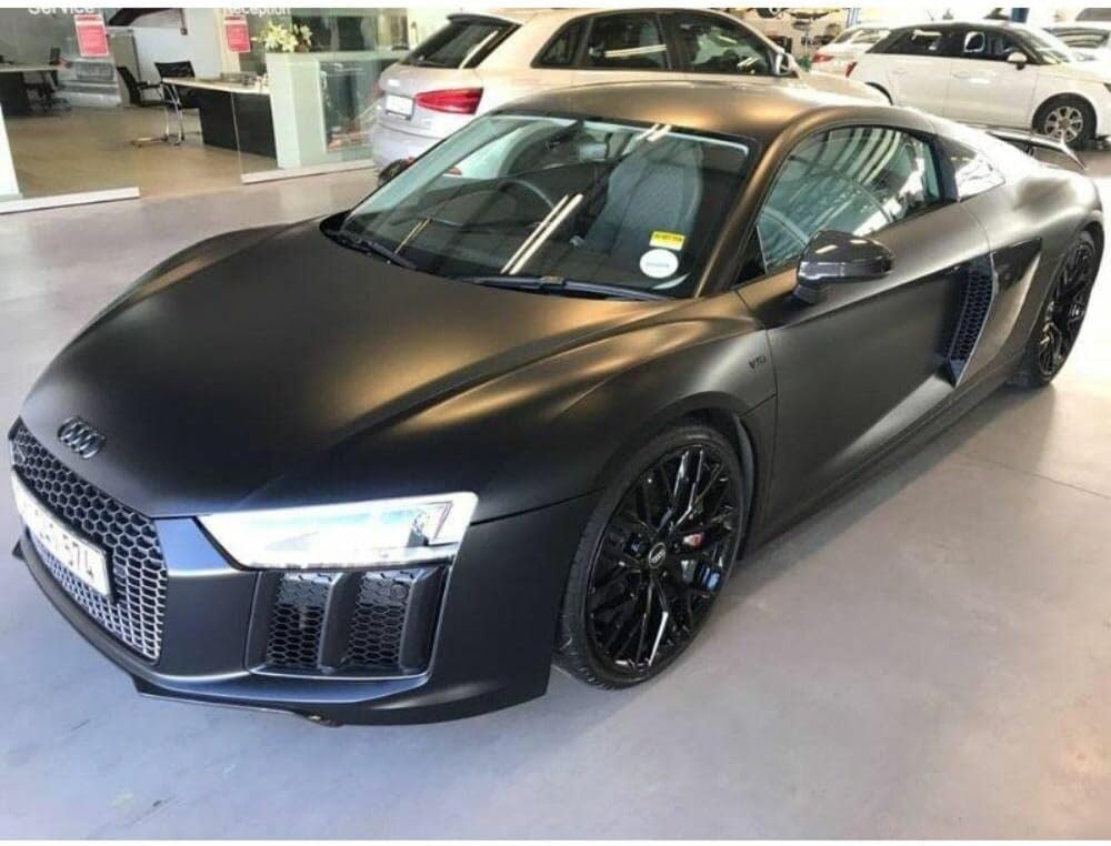 Satin Black 5ft x 6ft Car Wrap Vinyl Film Pack of 2 T736199