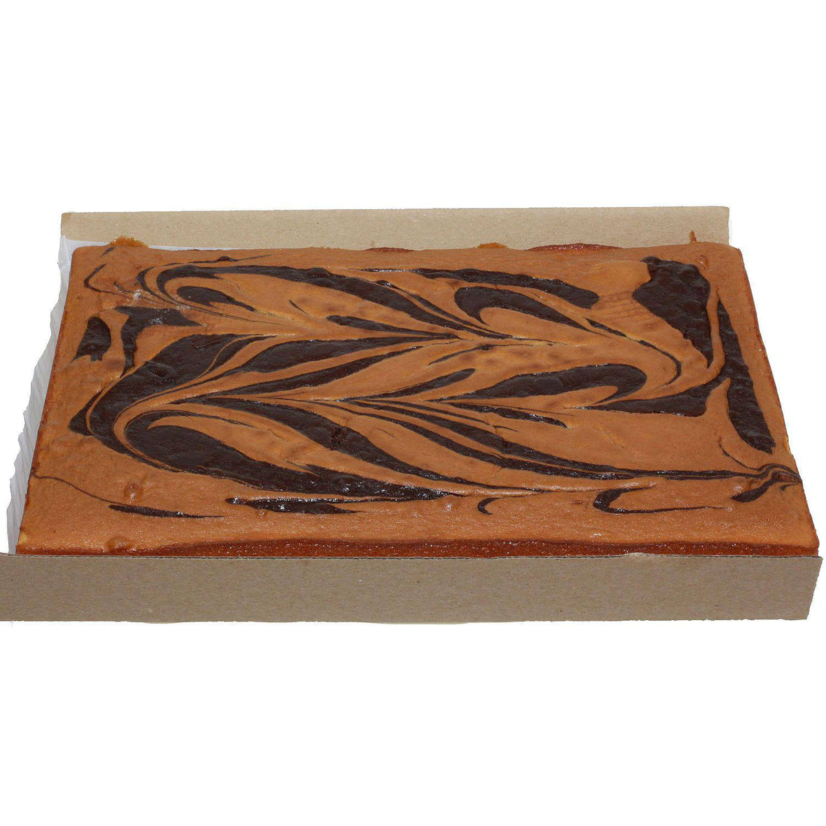 Half Sheet Uniced Marble Cake - 6 ct Z990