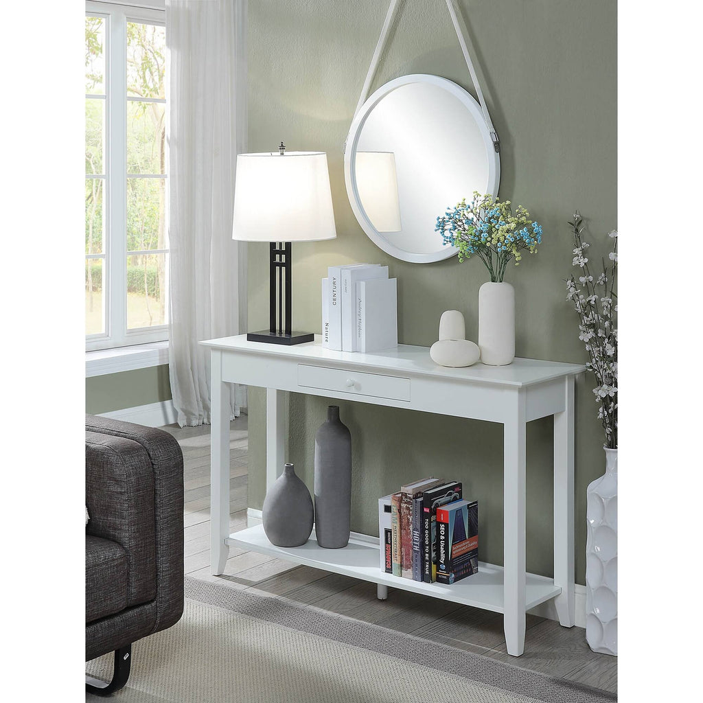 Cherry Single-Drawer Console Table M77211