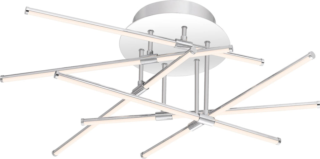 Polished Chrome Semi Flush Mount Light J205