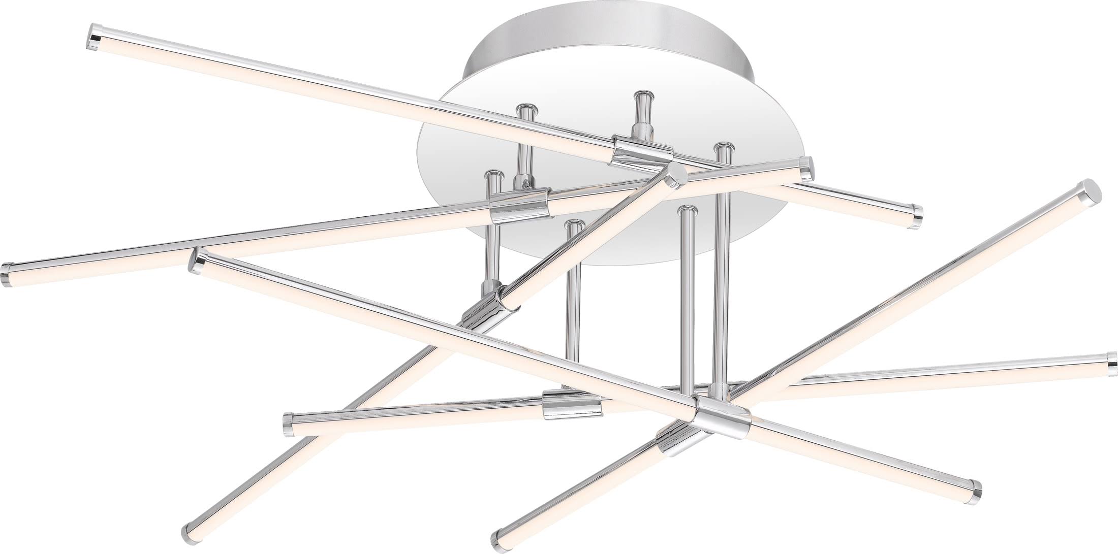 Polished Chrome Semi Flush Mount Light J205