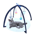 Foldable Cat Play Tent with Hanging Toys W396