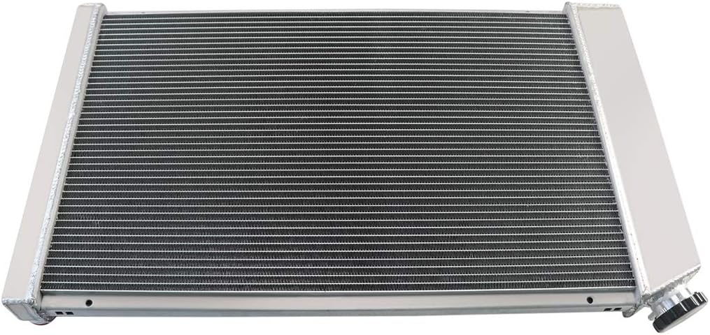 3 Row Aluminum Radiator with Fan Shroud and Thermostat Kit, 32 Overall Width X607