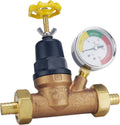 Water Pressure Regulator with Gauge, Bronze, Pack of 2 U6730