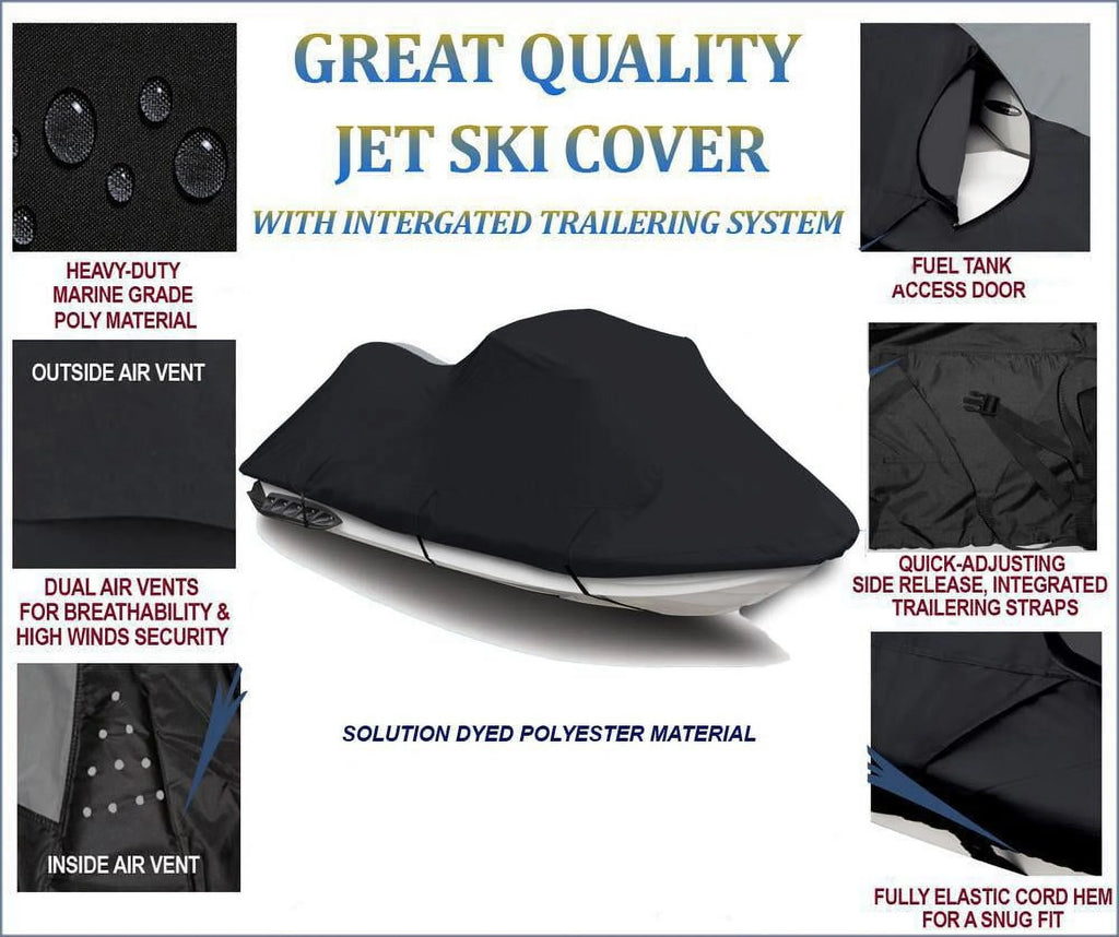 Black 600 Denier JetSki Cover E933564