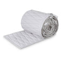 Cot Bumper with Embroidery - Classic Grey B6052