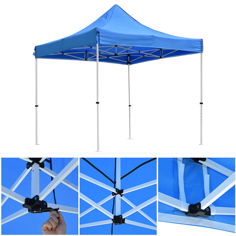 10x10 ft Pop Up Canopy Tent with Roller Bag X606