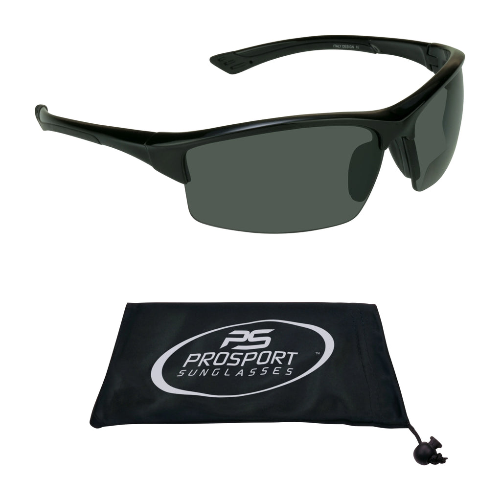Polarized Bifocal Reading Sunglass Gray Lens D9168
