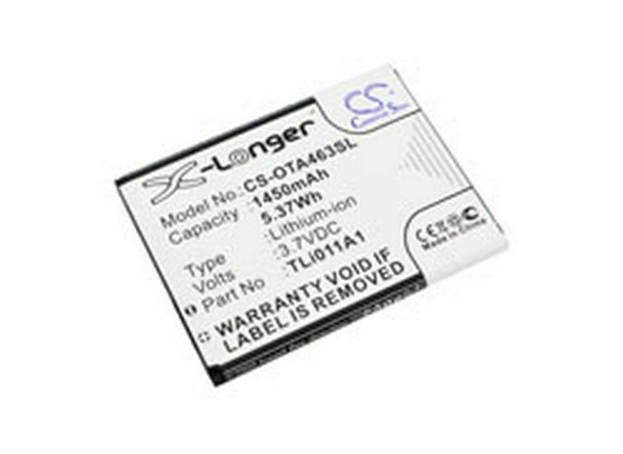 Replacement Battery for Alcatel A463 3.70V Z51669