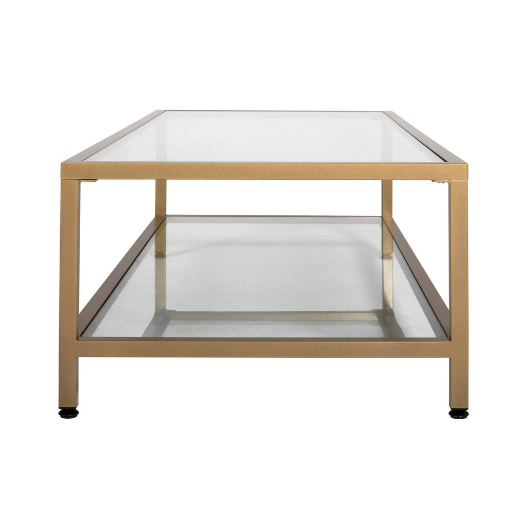 Gold Rectangle Coffee Table Z8972