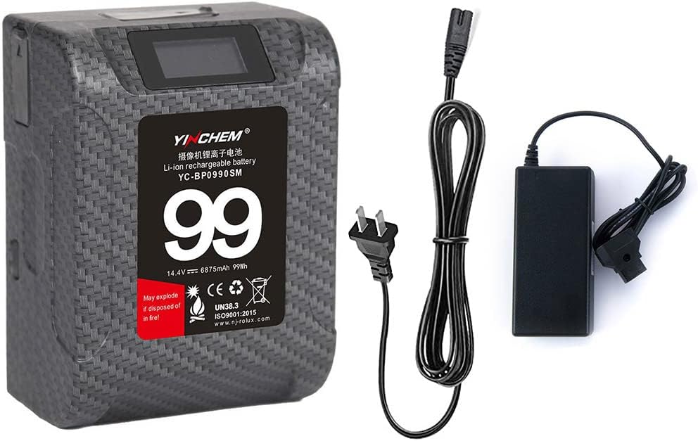 99Wh 14.4V V Mount Camcorder Battery with LCD Screen P162655