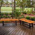 2pc 63x22 Acacia Wood Benches F430674