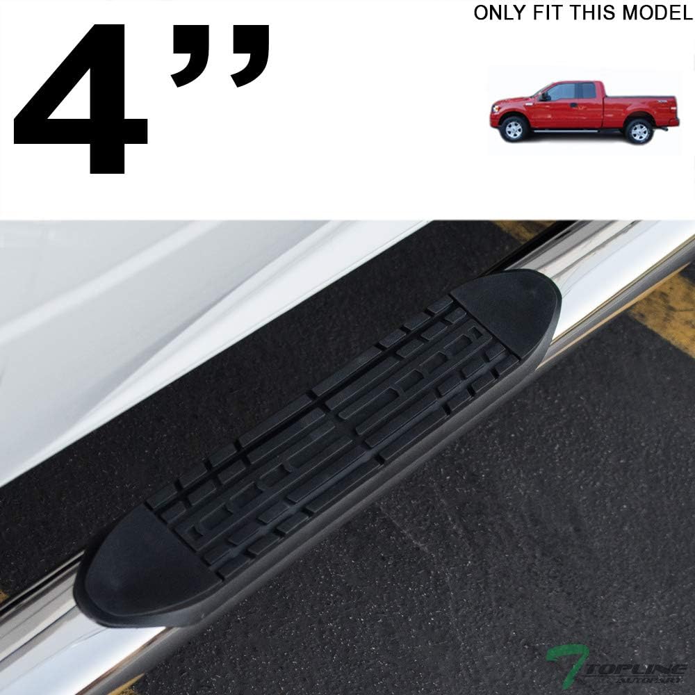 4" Oval Polished Stainless Steel Side Step Nerf Bars Running Boards Y565