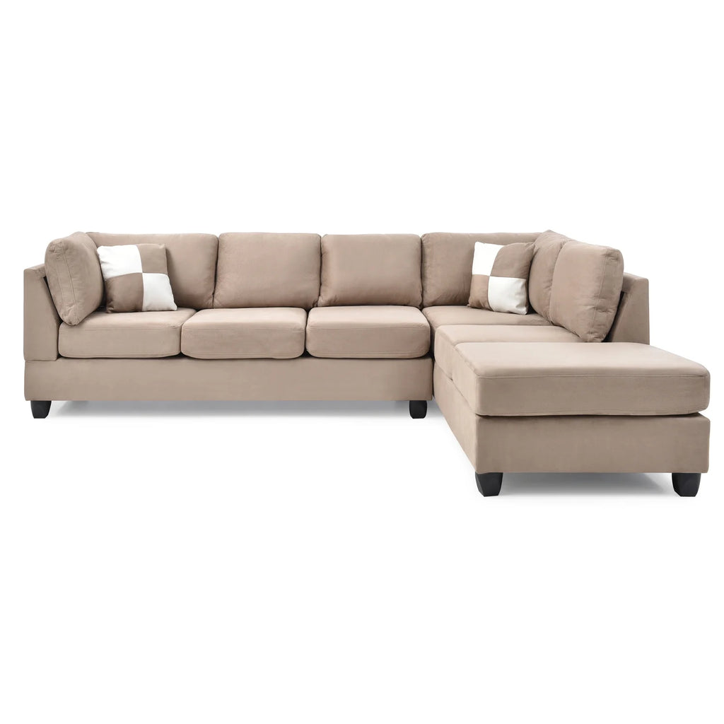 Mocha Sectional (3 Boxes) X739