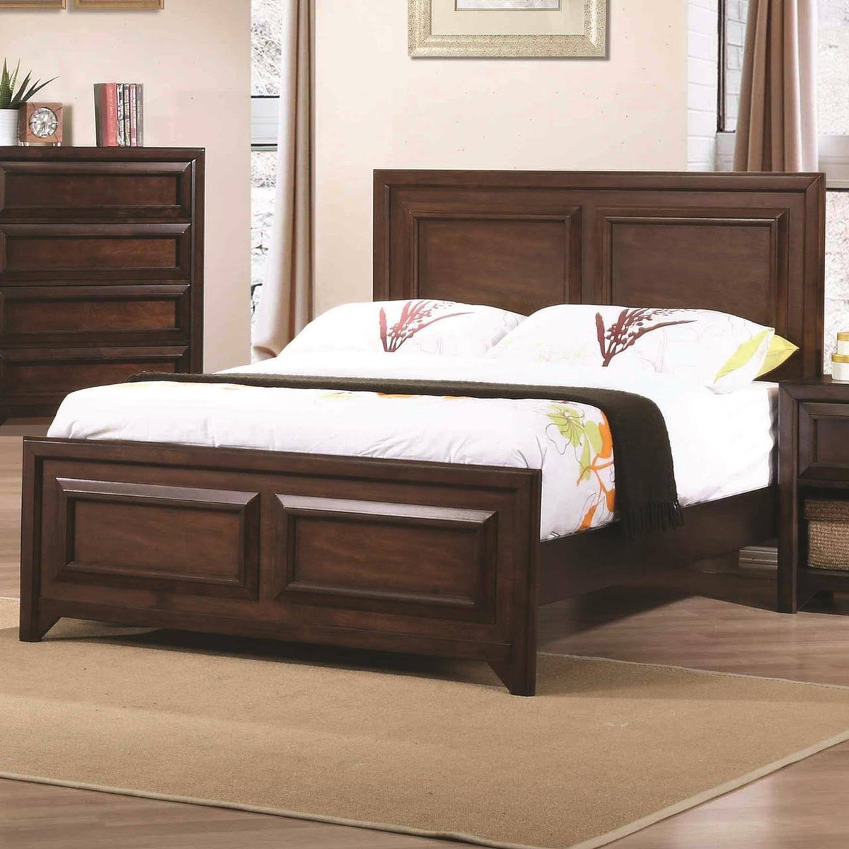 Maple Oak Twin Panel Bed O472