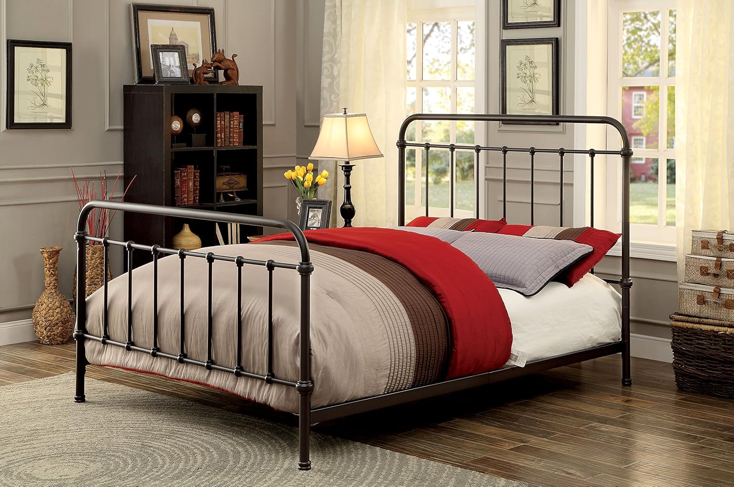 Dark Bronze Eastern King Bed O3721