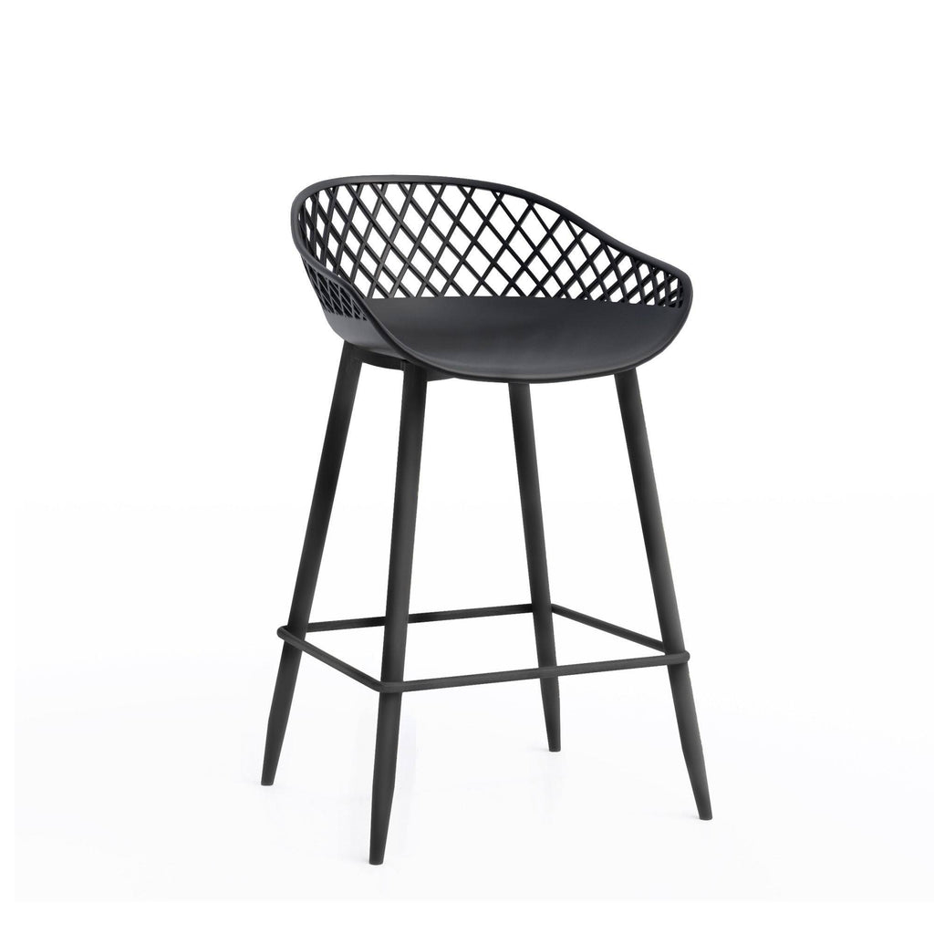 Black Counter Stool Set of 2 U580