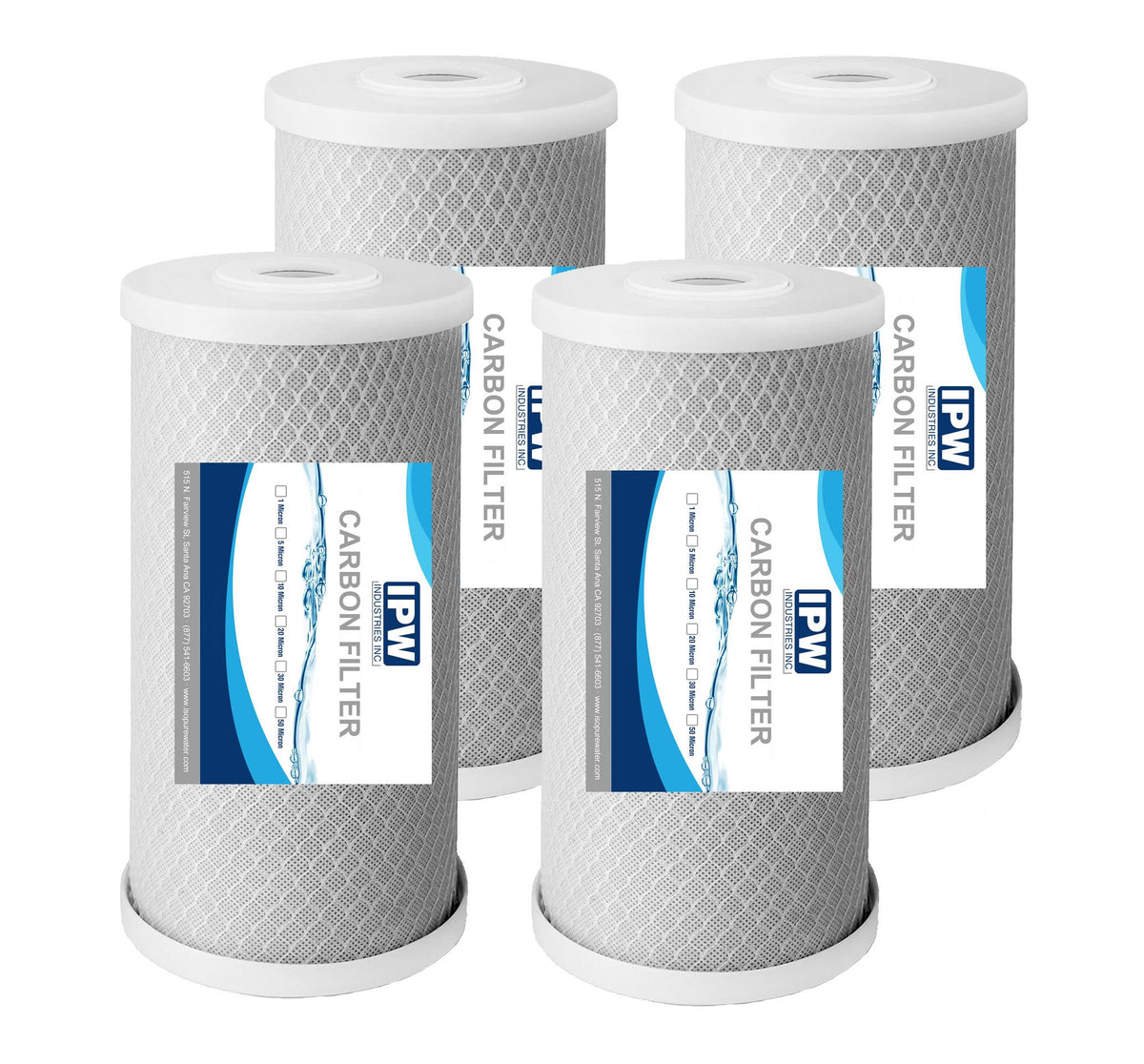Carbon Block Water Filters 4.5x22 x 10x22 Whole House Cartridges Q691400