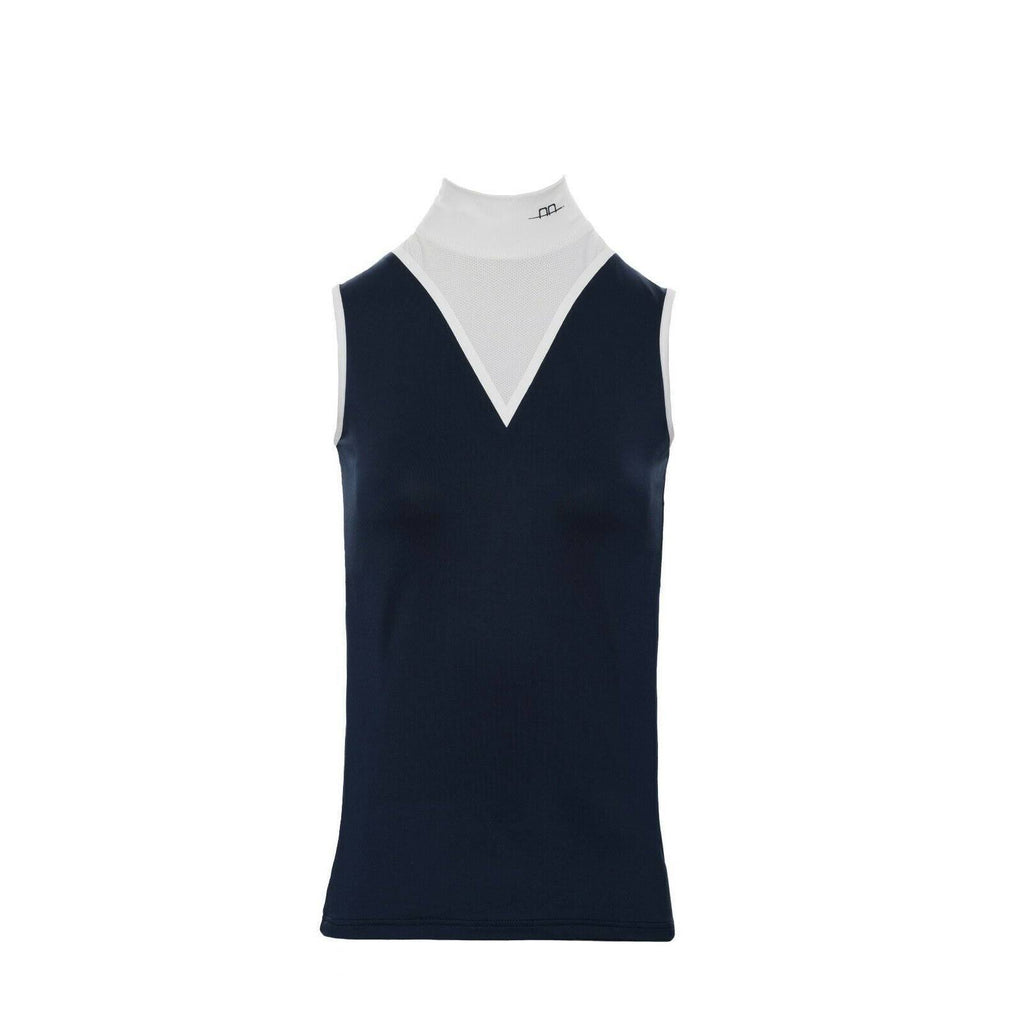 White Technical Sleeveless Ladies Top E8830