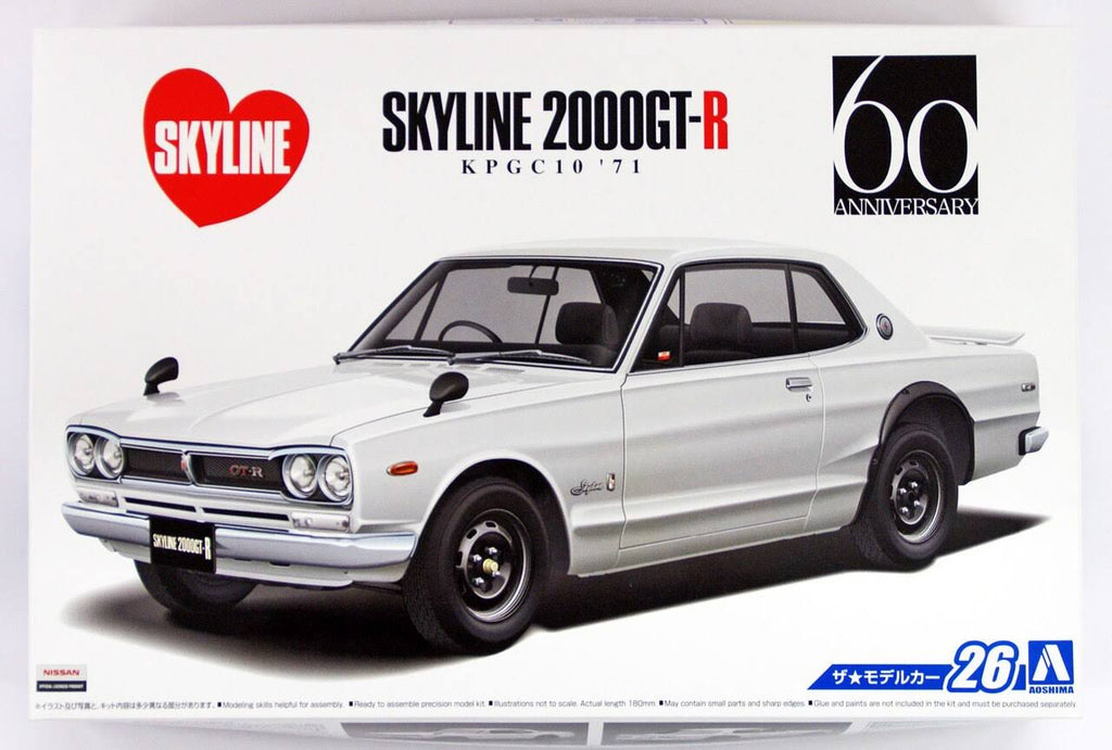 1/24 Nissan Skyline HT2000GT-R 1971 Model Car U54850
